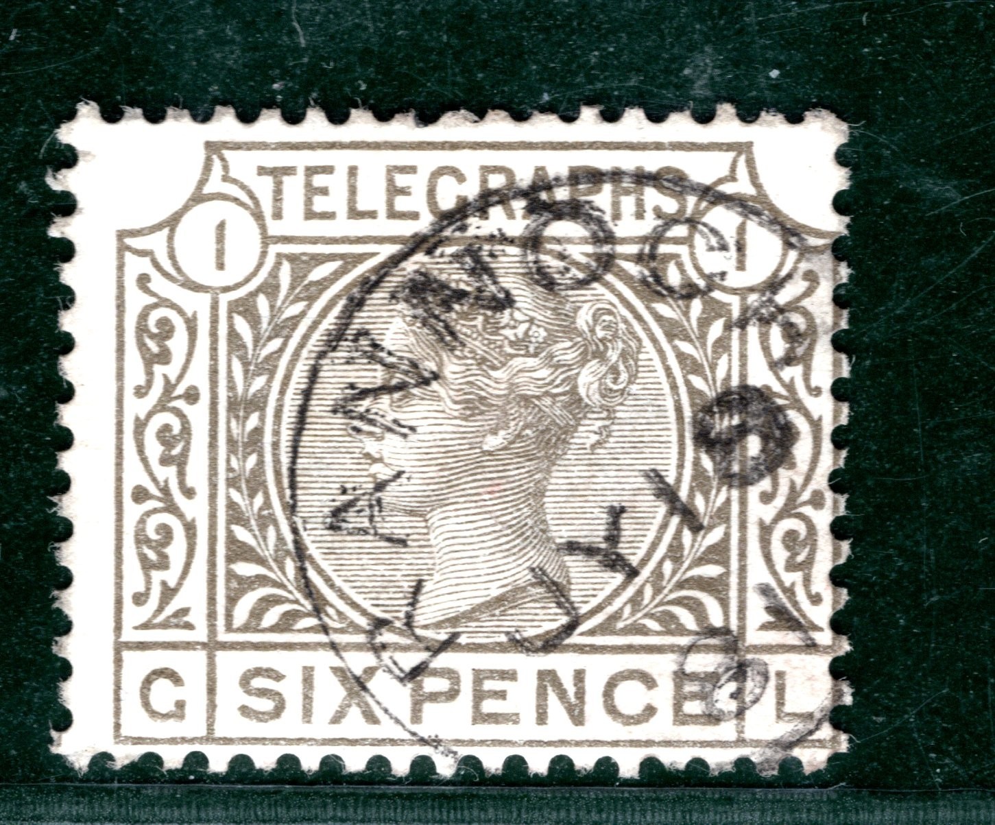 GB QV TELEGRAPH Stamp SG. 6d Plate 1 (GL) Used 1881 *RANNOCH* CDS c£80+ REDS59 - Image 5