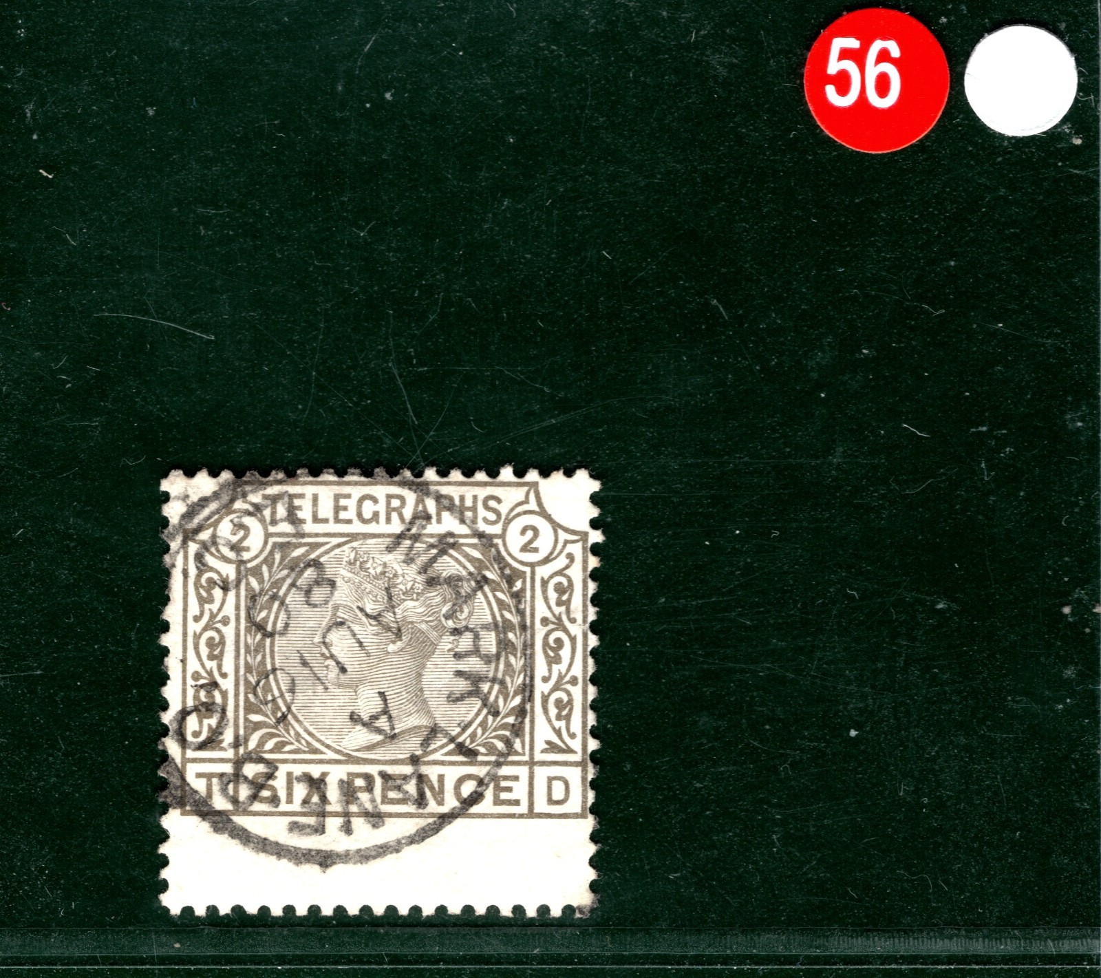 GB QV TELEGRAPH Stamp SG.T6 6d *Plate 2* (TD) Used 1880 CDS Cat £160+ REDS56 - Image 4