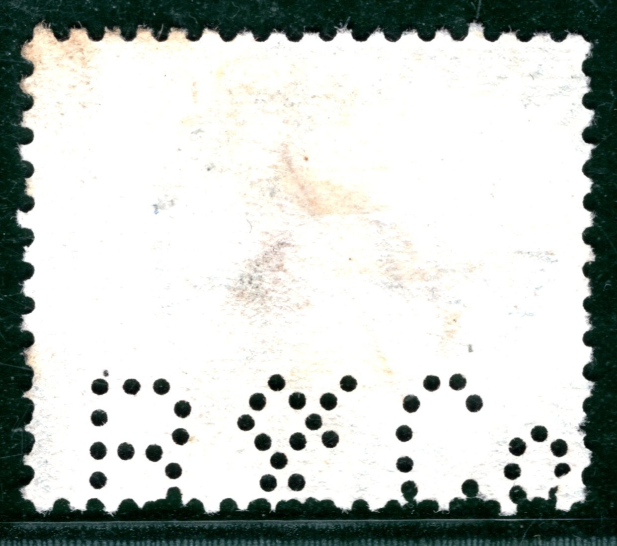 GB QV TELEGRAPH Stamp SG.T9 1s Orange-Brown Plate 10 (NF) PERFIN *B&Co* REDS35 - Image 3