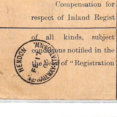GB RAILWAY Cover *HENDON STATION* CDS Registered South Africa Umtata 1905 WR44 - Image 5