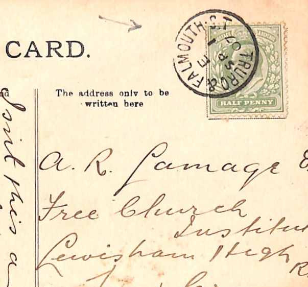 GB RAILWAY Postcard *TRURO & FALMOUTH ST* 1907 TPO Cornwall St Mawes PPC WR133 - Image 6