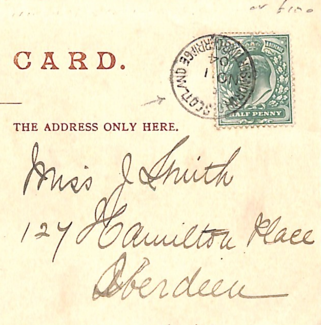 GB RAILWAY TPO KEVII Card *NORTH OF SCOTLAND SORTING CARRIAGE* CDS 1904 WR5 - Image 3