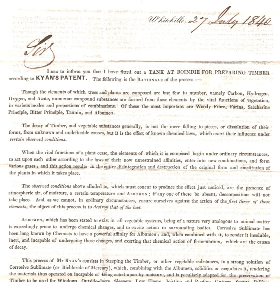 GB SCOTLAND Cover 1840 *PAID AT BANFF* Entire Letter TIMBER Preservation XK280 - Image 4