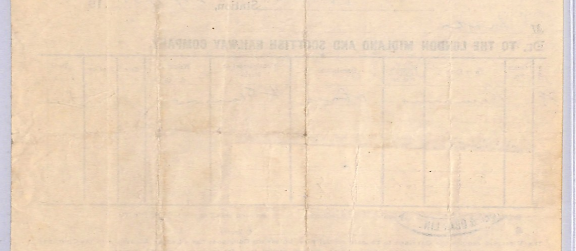 GB SCOTS ISLANDS LMS RAILWAY Waybill *CALLANDER & OBAN* KGV Postage Stamps WT166 - Image 11