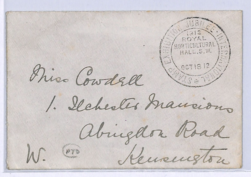 GB STAMP EXHIBTION JUBILEE 1912 Cover CANCELLED CONTARY TO REGULATIONS WA77