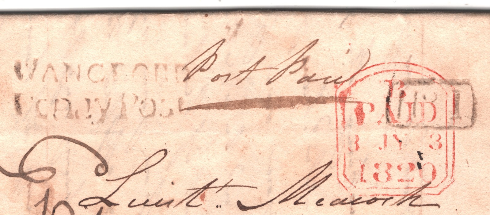 GB SUFFOLK Cover WANGFORD PENNY POST 1820 *Southwold* Letter No.1 RECEIVER WY75 - Image 13