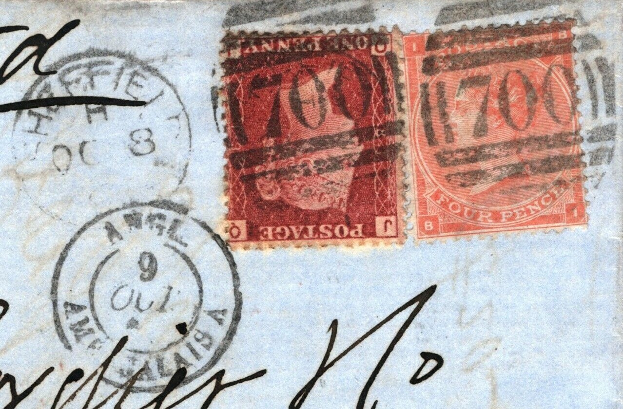 GB SWISS MAIL Cover 1866 France Railway Rare *WAGON AO MONT CENIS* Transit 385f