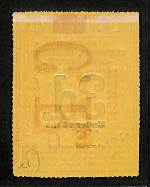 GB Scotland CALEDONIAN RAILWAY (N) Mint 3d ERROR *CR* INVERTED Parcel Stamp VS40 - Image 3