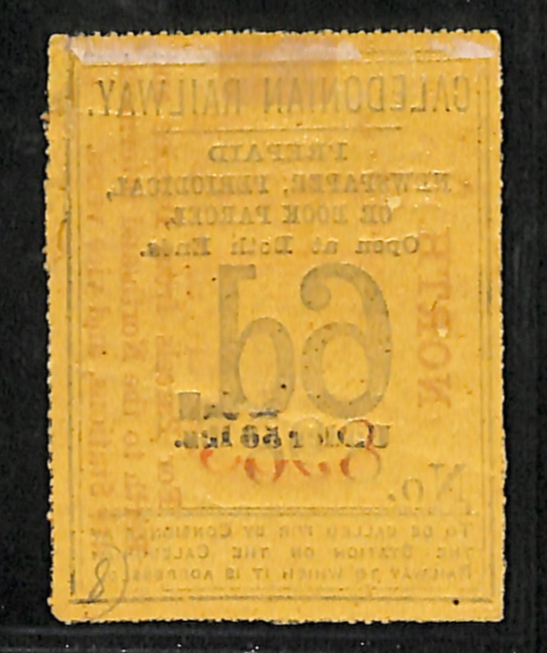 GB Scotland CALEDONIAN RAILWAY (NORTH) Newspaper Parcel Stamp 6d Mint Rare VS42 - Image 3