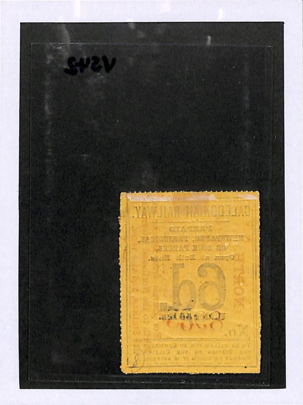 GB Scotland CALEDONIAN RAILWAY (NORTH) Newspaper Parcel Stamp 6d Mint Rare VS42 - Image 5