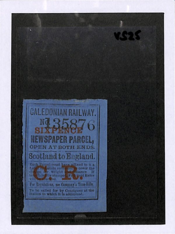 GB Scotland CALEDONIAN RAILWAY Newspaper Stamp 6d Mint MNG VS25 - Image 4