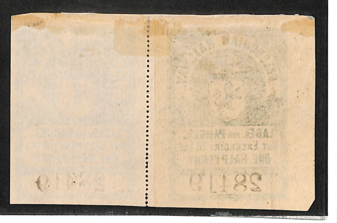 GB Scotland CALEDONIAN RAILWAY Parcel Stamp ½d/28lbs Pair Mint MM {samwells}VB5 - Image 3