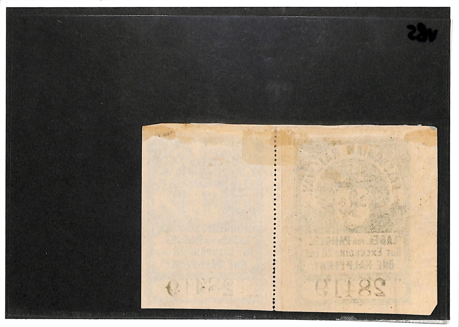 GB Scotland CALEDONIAN RAILWAY Parcel Stamp ½d/28lbs Pair Mint MM {samwells}VB5 - Image 5