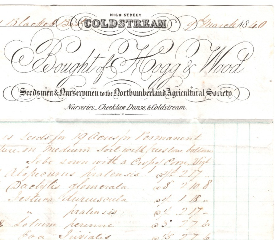 GB Scotland *COLDSTREAM* Cover UPP Mar 1840 Letter FARMING Fancy Billhead XK270 - Image 5