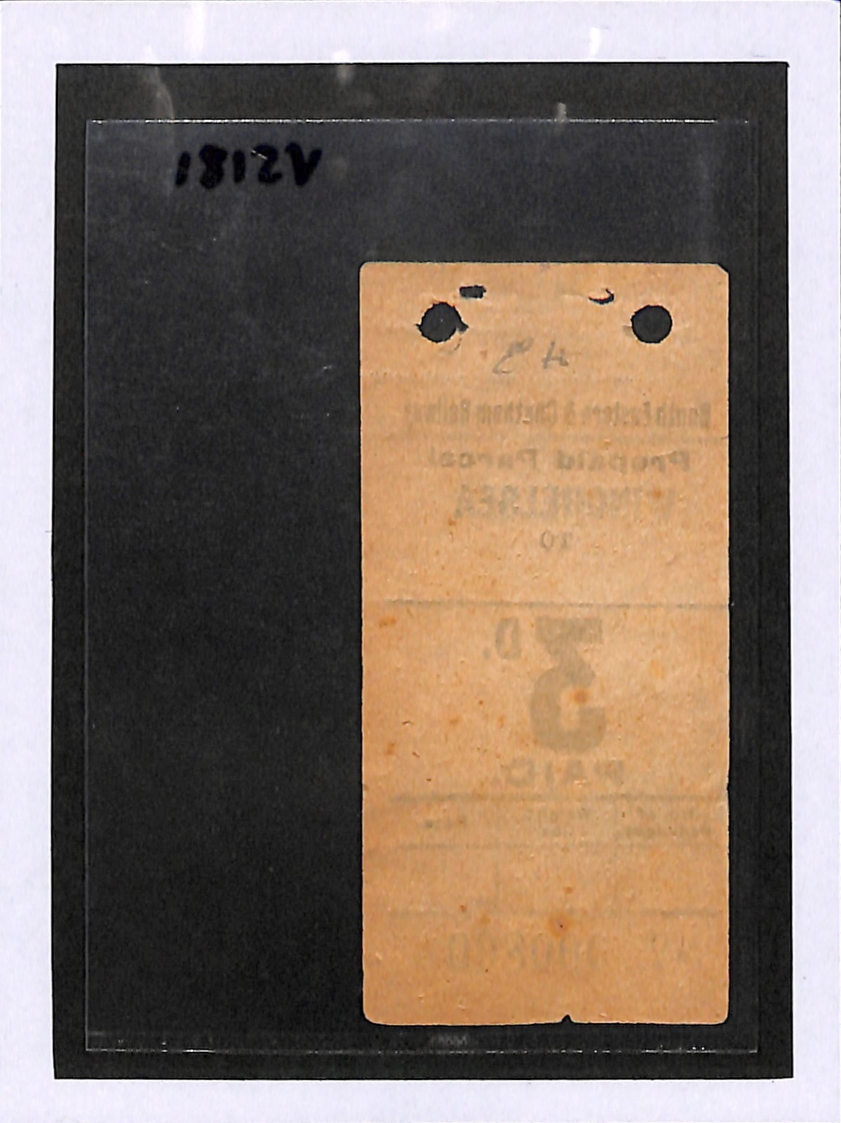 GB Sussex SECR RAILWAY KGV Parcel Stamp 3d WINCHELSEA Station RARE *MINT* VS181 - Image 5