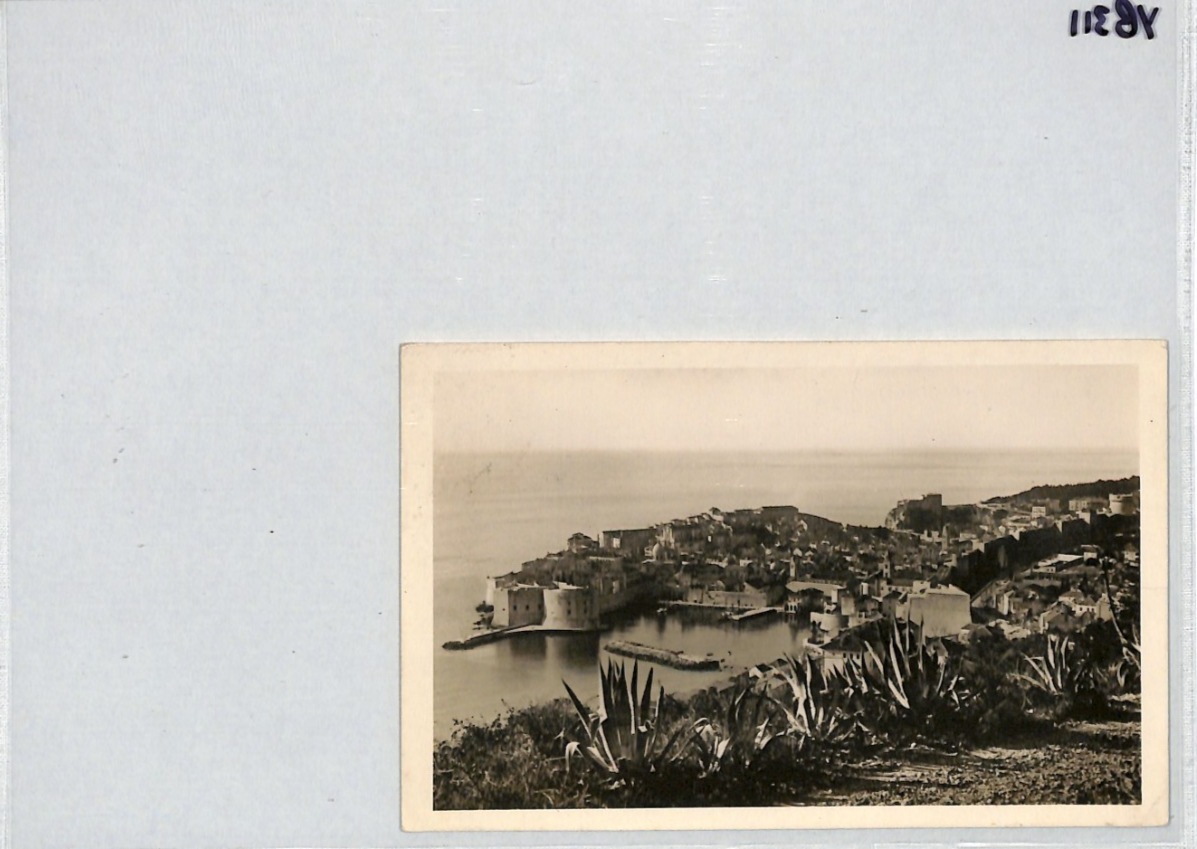 GB USED ABROAD *CROATIA* Dubrovnik Postcard 1935 PAQUEBOT Ship Cancel KGV YB311 - Image 12