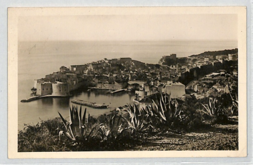 GB USED ABROAD *CROATIA* Dubrovnik Postcard 1935 PAQUEBOT Ship Cancel KGV YB311 - Image 4