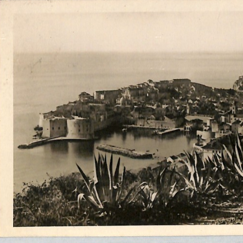 GB USED ABROAD *CROATIA* Dubrovnik Postcard 1935 PAQUEBOT Ship Cancel KGV YB311 - Image 6