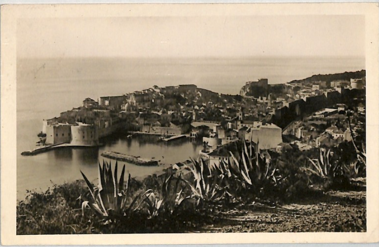 GB USED ABROAD *CROATIA* Dubrovnik Postcard 1935 PAQUEBOT Ship Cancel KGV YB311 - Image 8