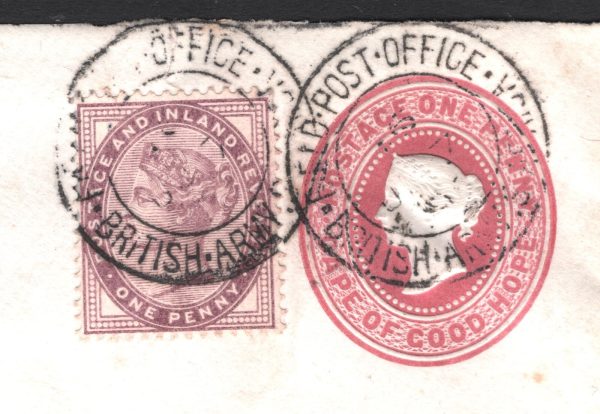 GB USED ABROAD Cover COGH MIXED FRANKING Cape Stationery BOER WAR Edinr 1900 i97 - Image 4