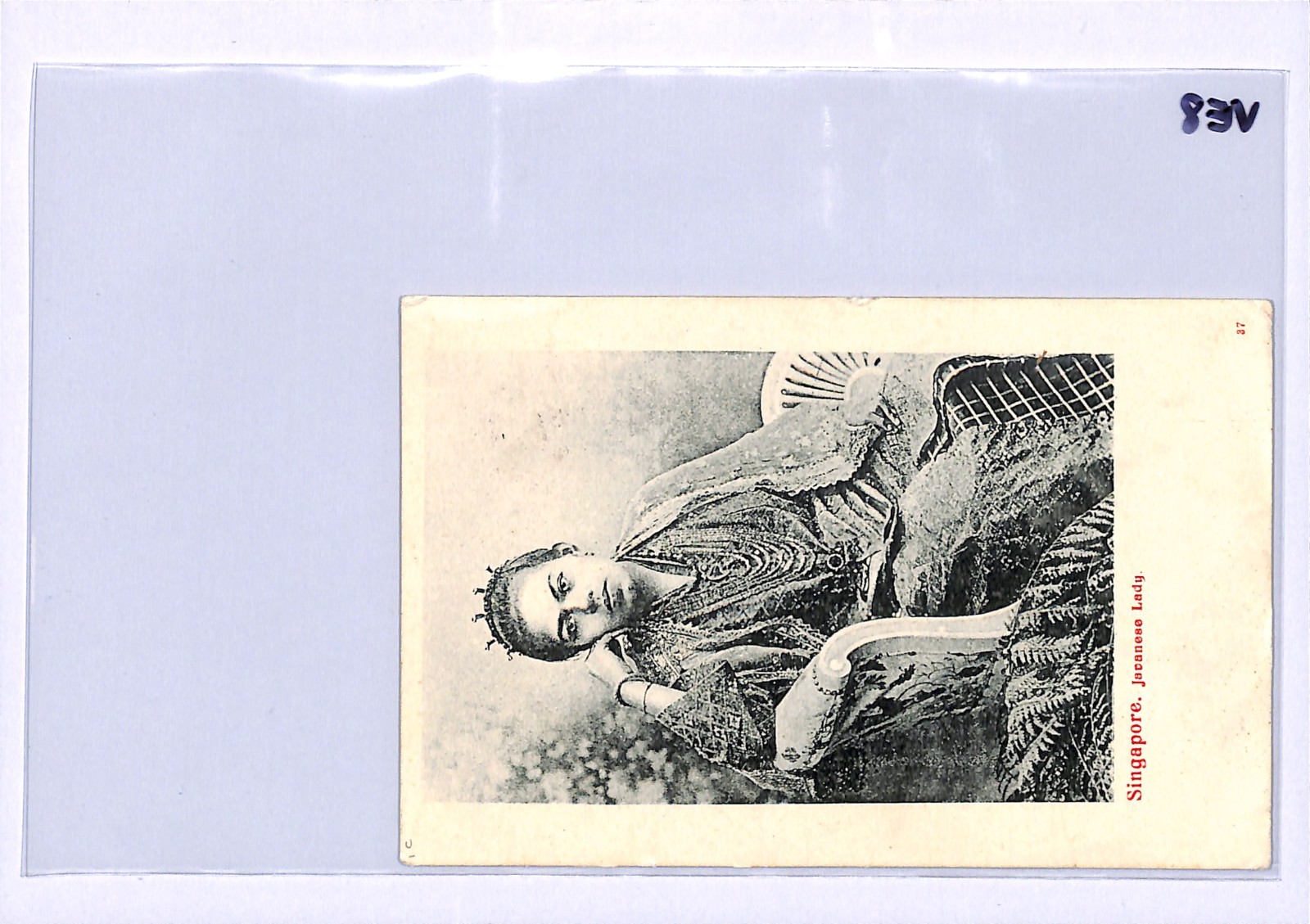 GB USED MALAYA Straits PENANG *PAQUEBOT* Postcard Singapore JAPANESE LADY VE8 - Image 5
