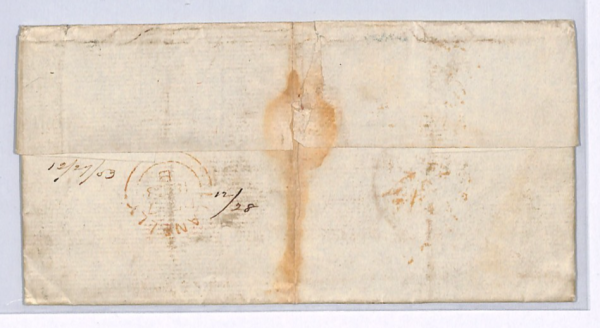 GB WALES TRANSATLANTIC Cover Llanelly DAFEN TINPLATE WORKS 1853 Letter USA XG84 - Image 3