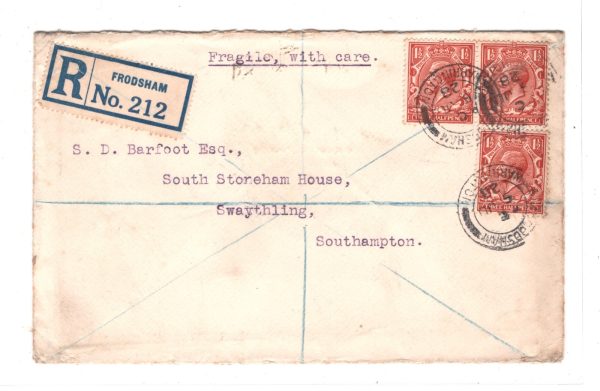 GB WW1 Cover *ZEPPELIN TRIUMPH* Anti-German PROPAGANDA Label 1915 Frodsham KZ313 - Image 4