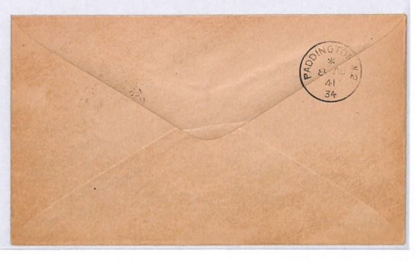 GB WW2 Cover BRITISH EMPIRE *WORLD PEACE* Label 1941 Paddington PATRIOTIC YK343 - Image 4