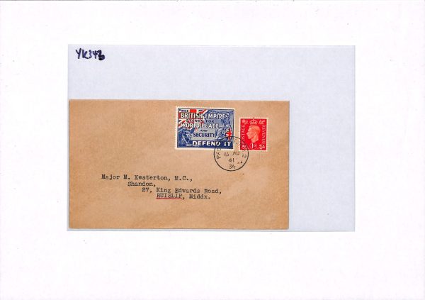 GB WW2 Cover BRITISH EMPIRE *WORLD PEACE* Label 1941 Paddington PATRIOTIC YK343 - Image 10