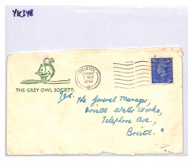 GB WW2 Cover *GREY OWL SOCIETY* Bristol 1943 Local NATIVE AMERICAN INDIAN YK348 - Image 7