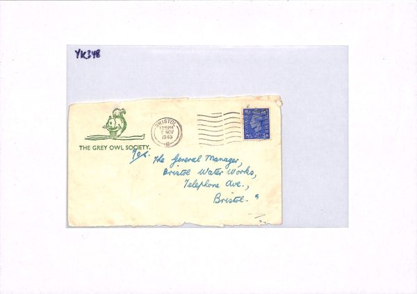GB WW2 Cover *GREY OWL SOCIETY* Bristol 1943 Local NATIVE AMERICAN INDIAN YK348 - Image 8