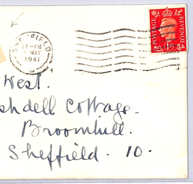 GB WW2 Cover *PREPARE FOR VICTORY* Label Sheffield 1941 Local {samwells}WN50 - Image 4