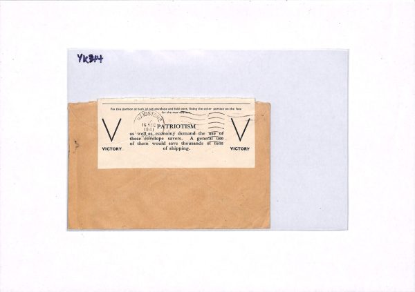 GB WW2 Cover V FOR VICTORY PATRIOTISM ECONOMY LABEL Maidstone Kent 1941 YK344 - Image 7