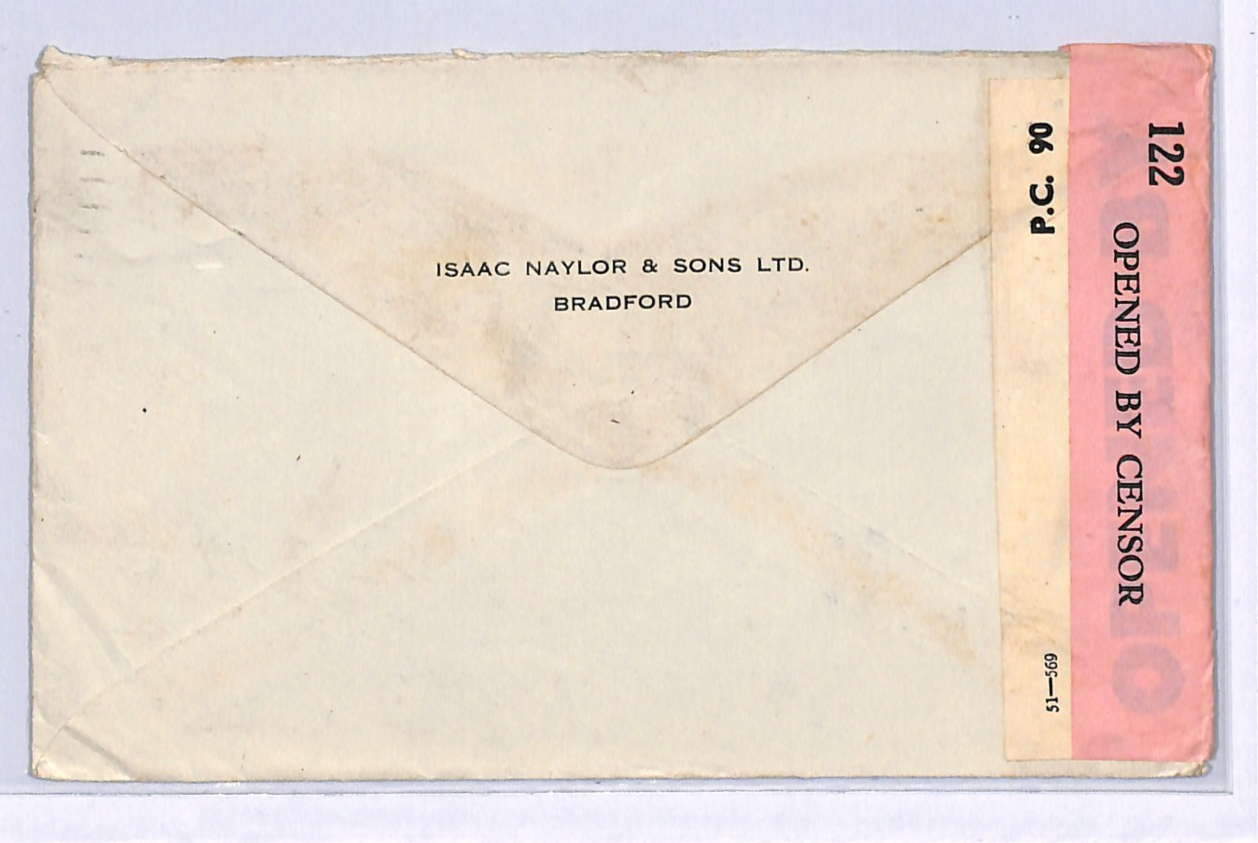 GB WW2 IRISH MAIL Cover *UNION JACK* Label DOUBLE CENSOR 1941 Mayo Ireland WN44 - Image 3
