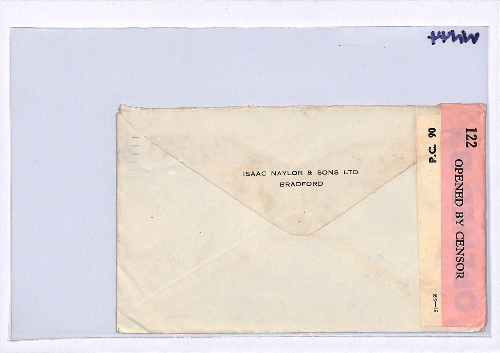 GB WW2 IRISH MAIL Cover *UNION JACK* Label DOUBLE CENSOR 1941 Mayo Ireland WN44 - Image 8