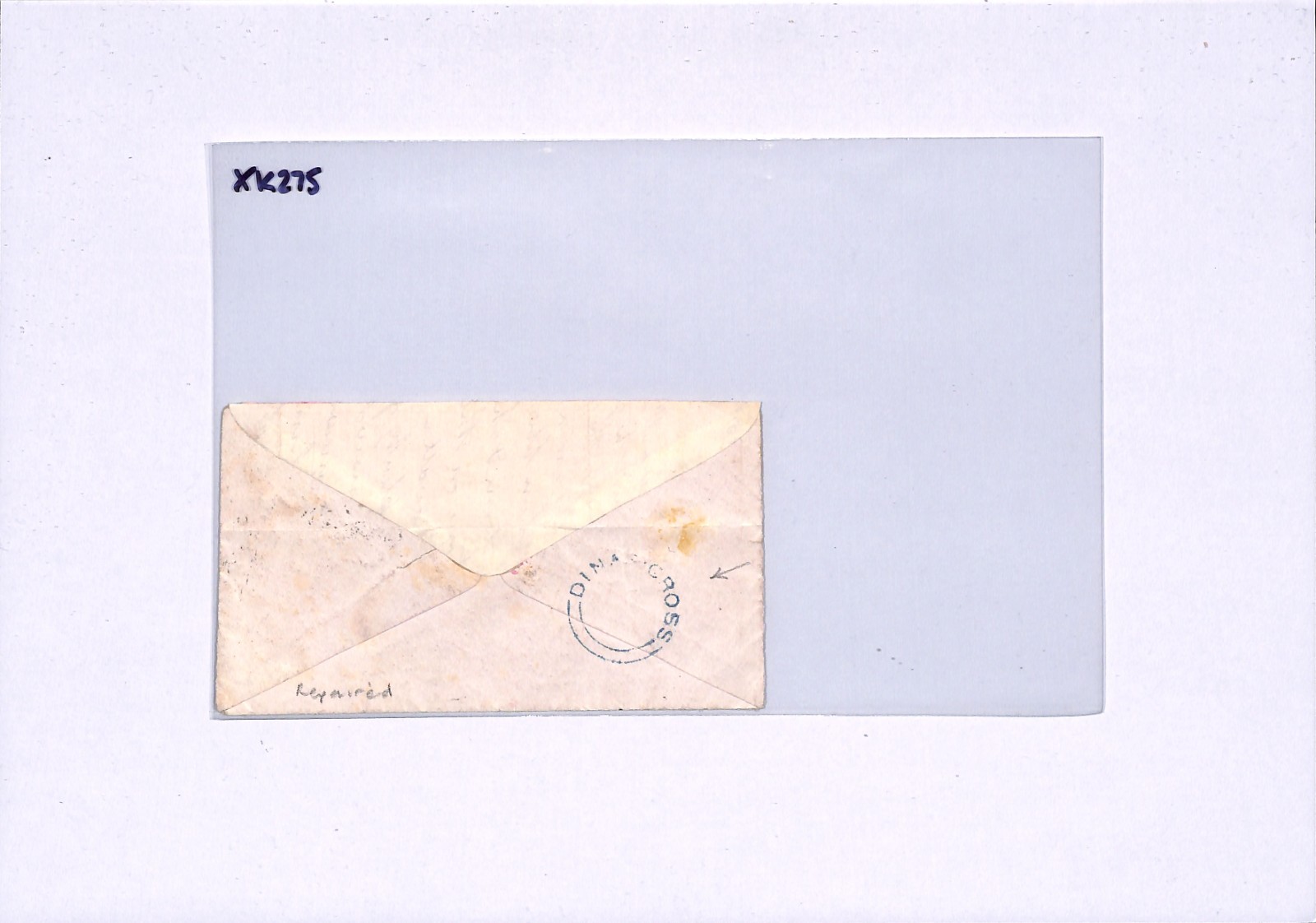 GB Wales Cover *DINAS CROSS* UDC Pembrokes Haverfordwest 1857 1d Red XK275 - Image 7