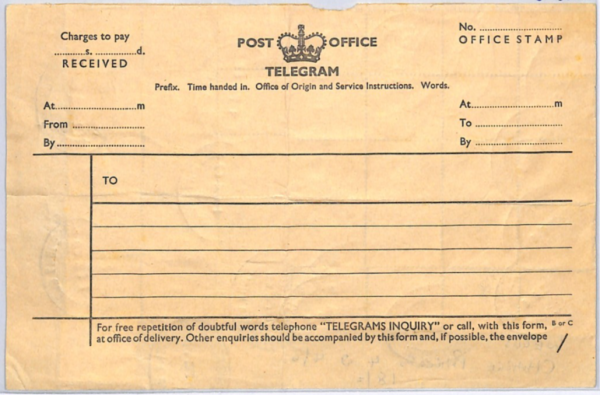 GB Wales QEII 6d POSTAGE DUE Large Multiple *TELEGRAM* FORM Holyhead Ovals XK68 - Image 3