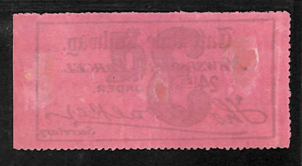 GB Wales TAFF VALE RAILWAY Newspaper Parcel Stamp 3d ROSE *Walker* Mint MM VS125 - Image 3