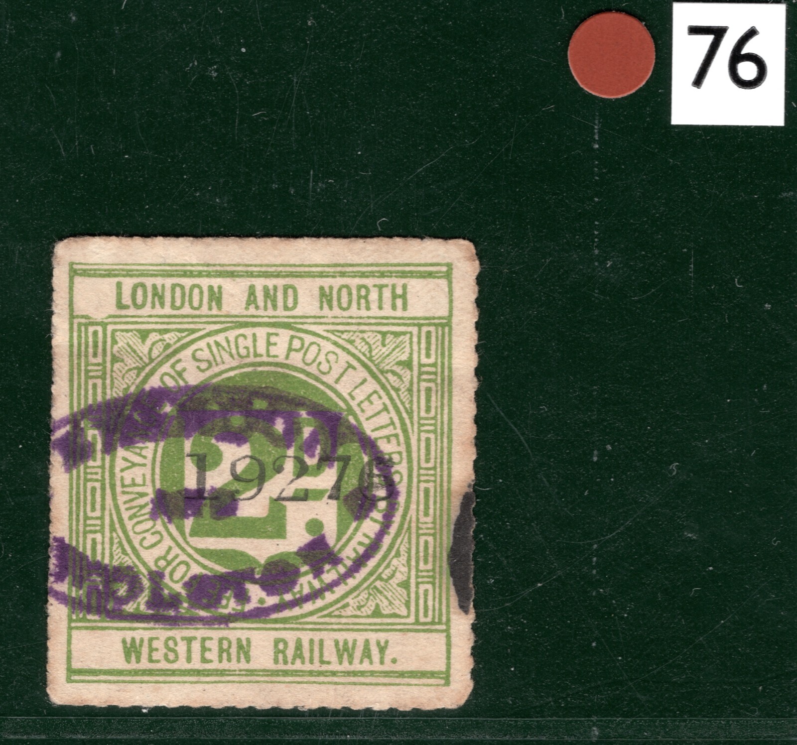GB Warwicks L&NWR RAILWAY Letter Stamp 2d Rare *BRANDON & WOLSTON* STATION BRW76 - Image 4