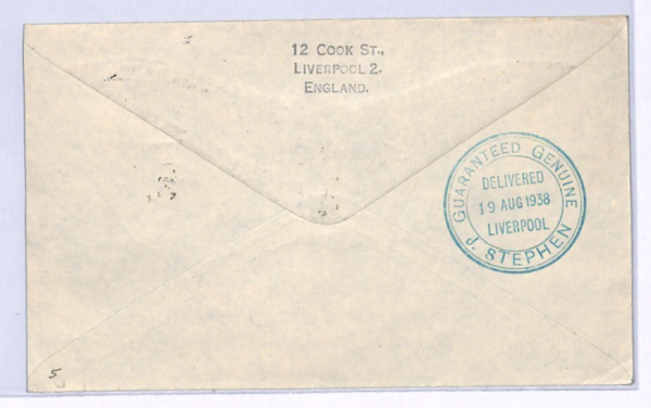 GB/AUSTRALIA Cover 1938 KEVIII KGV MIXED FRANKING Empire Air Mail Scheme XF188 - Image 4