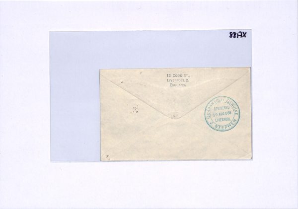 GB/AUSTRALIA Cover 1938 KEVIII KGV MIXED FRANKING Empire Air Mail Scheme XF188 - Image 6