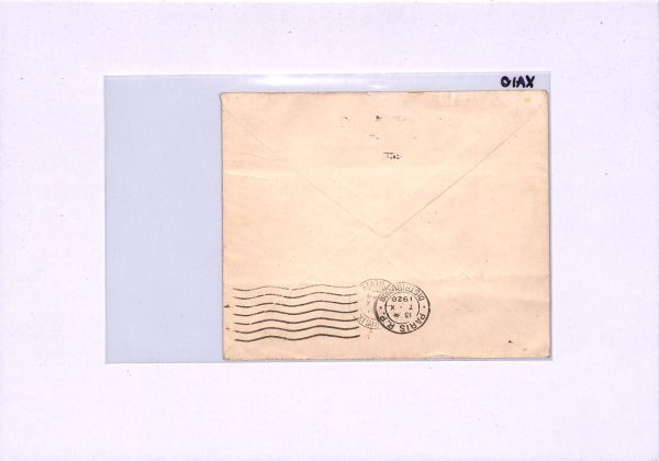 GB/FRANCE Early Air Mail Cover 1920 Stockwell Paris Stationery STO BLOCK{6} XA10 - Image 9