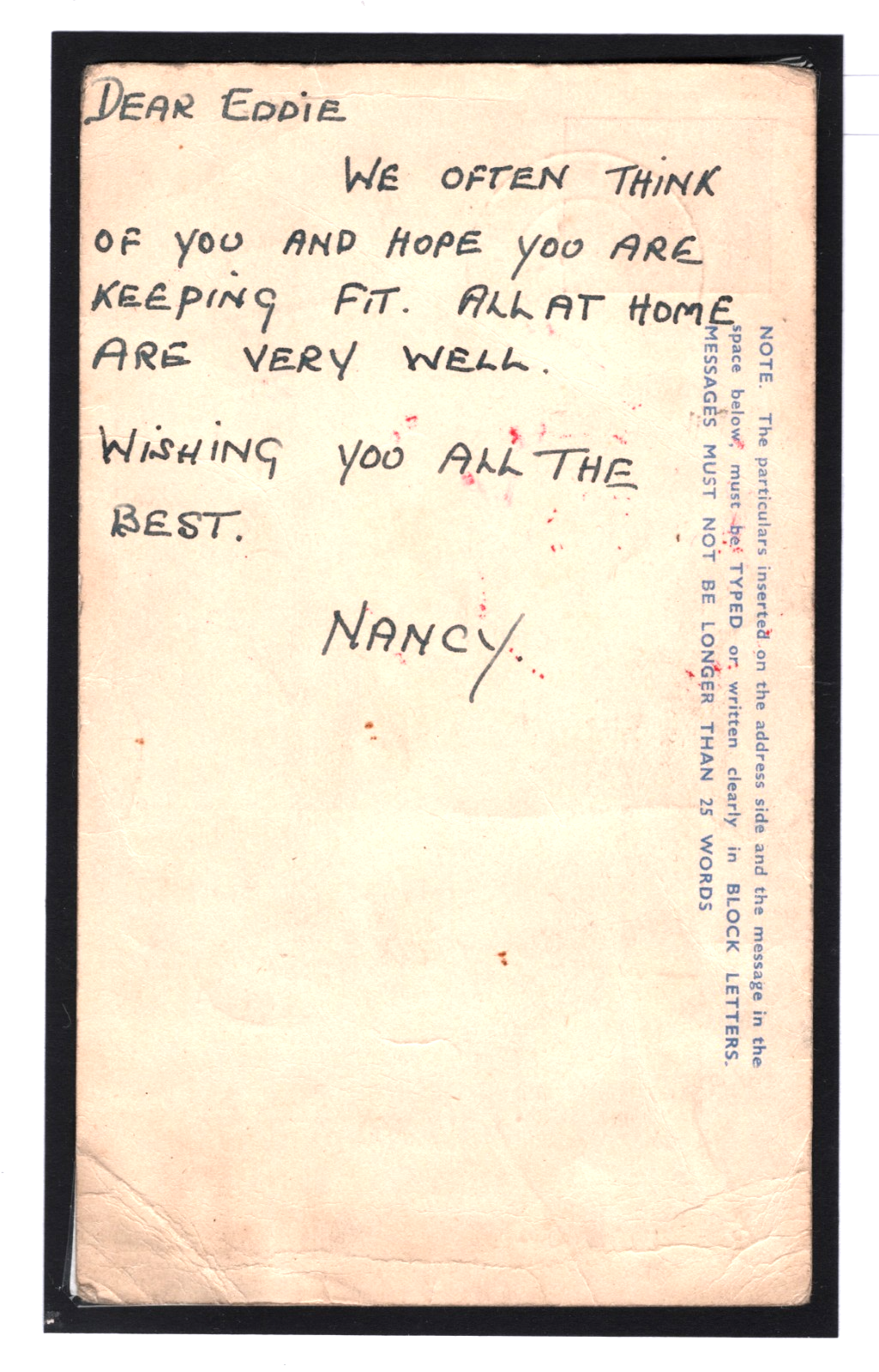 GB/JAPAN WW2 POW Stationery 3d Card Hunstanton 1944 TOKYO CENSOR No2 Camp i80 - Image 8