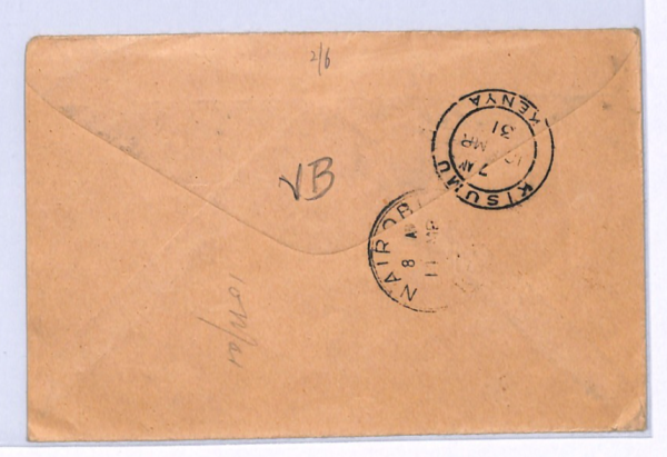 GB/KENYA Air KGV *ADVERT BOOKLET PANE* Cover 1931 IMPERIAL FIRST FLIGHT XF123 - Image 4