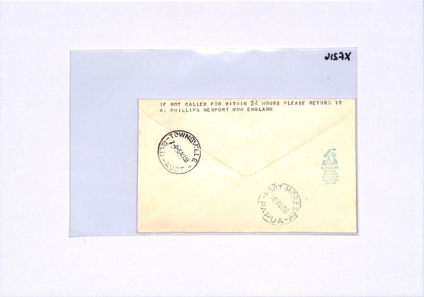 GB/PAPUA Cover EMPIRE AIR SCHEME 1938 *POINTING HAND/Port Moresby* Retour XF216 - Image 11