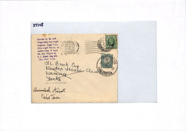 GB/SOUTH AFRICA Cover *AIR RACE* 1938 KEVIII Mixed Franking PRAGA BABY XT148 - Image 12