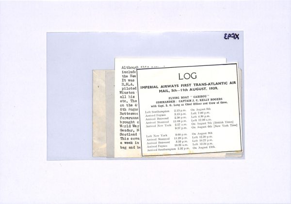 GB/USA Cover IMPERIAL FIRST FLIGHT *Kelly Rogers* SIGNED Pilot 1939 Airmail XF93 - Image 6
