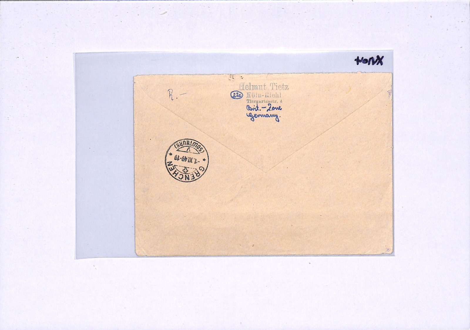 GERMANY 1949 Cover RHEINLAND-PFALZ * STAMP CENTENARY* Set Mixed Franking XV104 - Image 13