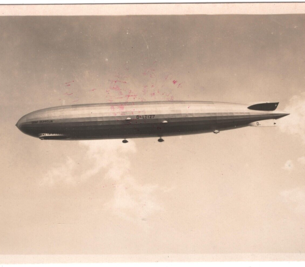 GERMANY AIRSHIP Real Photo Postcard Superb GRAF ZEPPELIN An Bord 1928 CDS MA2101 - Image 5