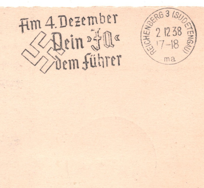 GERMANY Advert POMMERN Stationery Card ZEPPELIN Air Mail 1938 Sudetenland KZ293 - Image 5